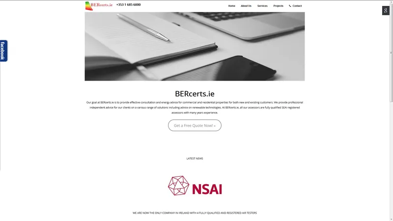 BER certs, Sound & Air Certificates